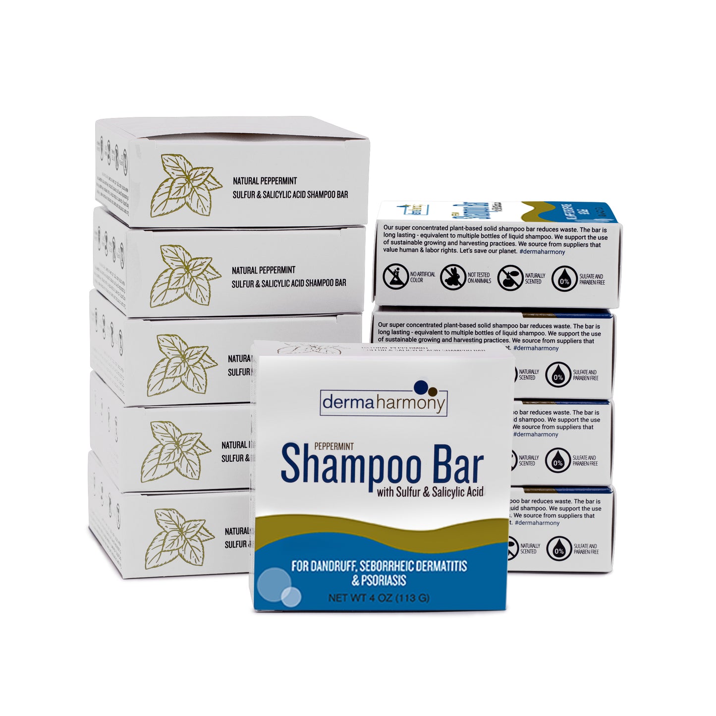 Sulfur & Salicylic Acid Dandruff Shampoo Bar - Peppermint