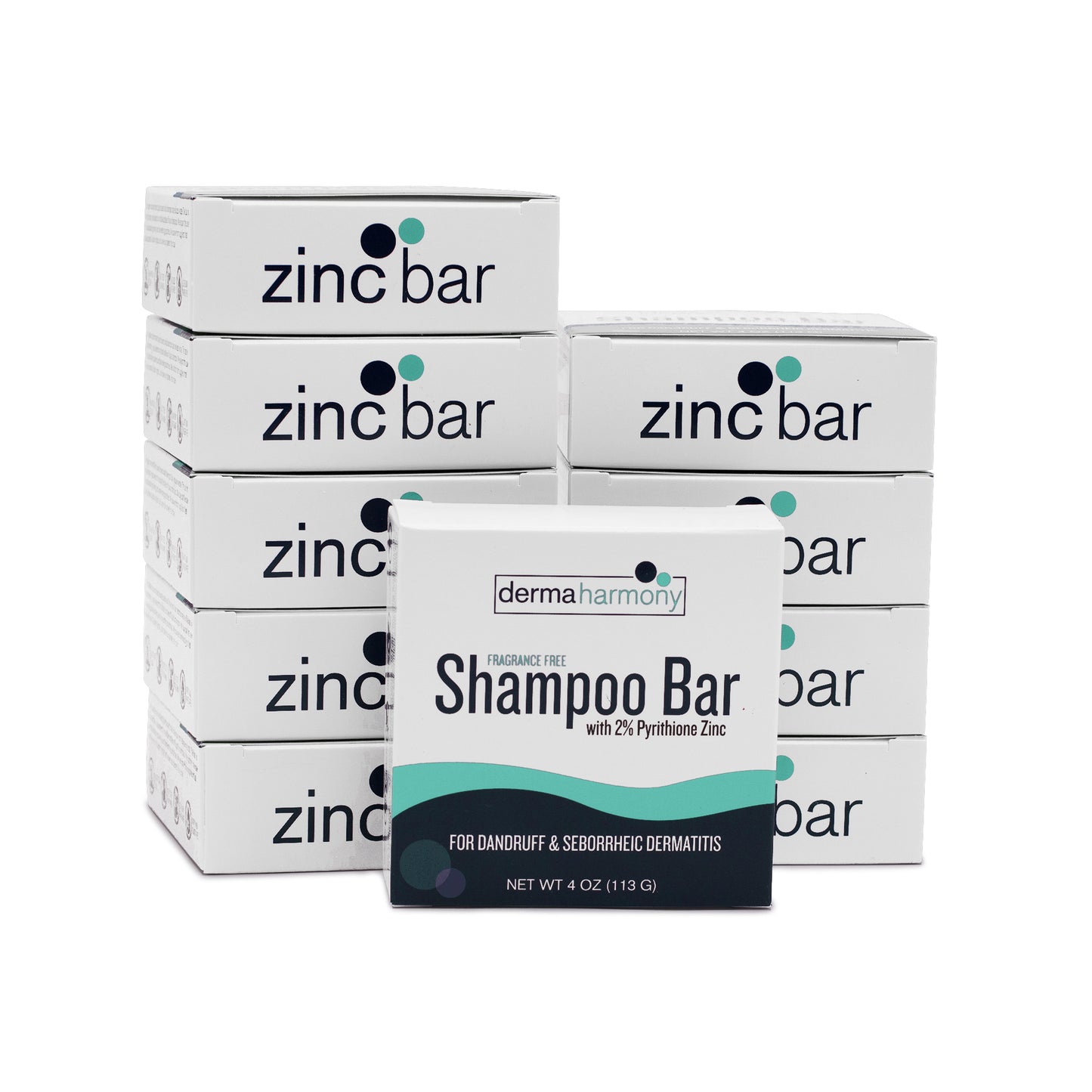 2% Pyrithione Zinc Dandruff & Seborrheic Dermatitis Shampoo Bar - Fragrance-Free - 4 oz