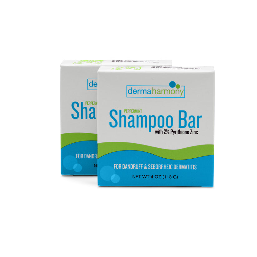 2% Pyrithione Zinc Dandruff & Seborrheic Dermatitis Shampoo Bar - Peppermint