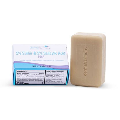 5% Sulfur & 2% Salicylic Acid Body and Facial Bar Soap