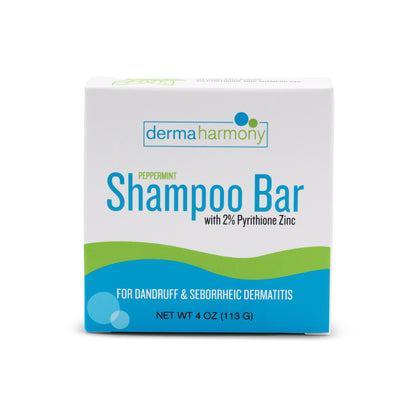 2% Pyrithione Zinc Dandruff & Seborrheic Dermatitis Shampoo Bar - Peppermint