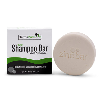 2% Pyrithione Zinc Dandruff & Seborrheic Dermatitis Shampoo Bar - Tea Tree