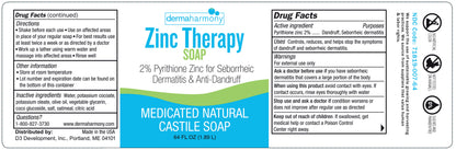 2% Pyrithione Zinc Castile Soap (Liquid)